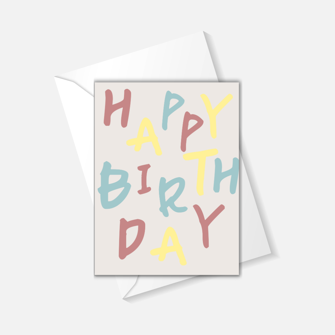 Greeting Card - HAPPY BIRTHDAY