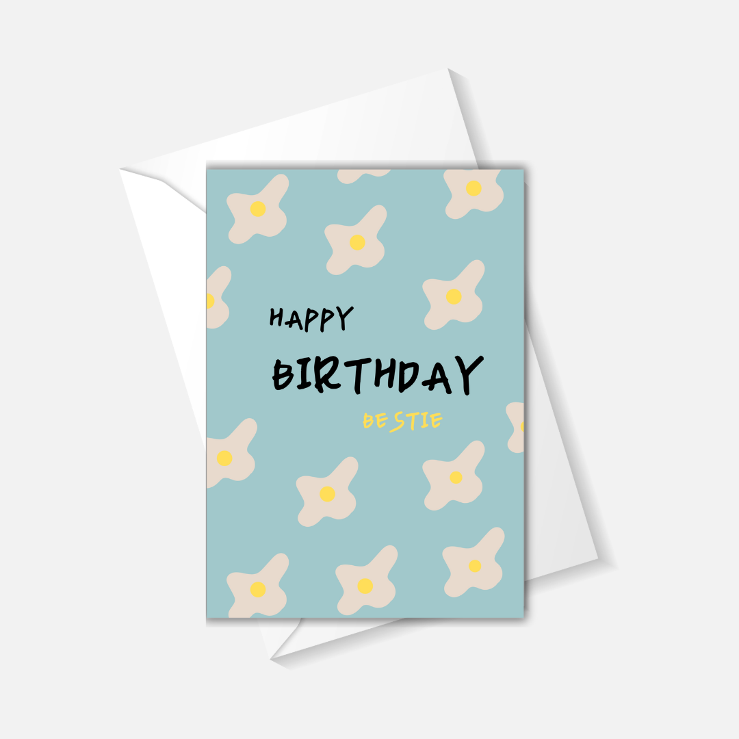 Greeting card - Happy birthday, bestie