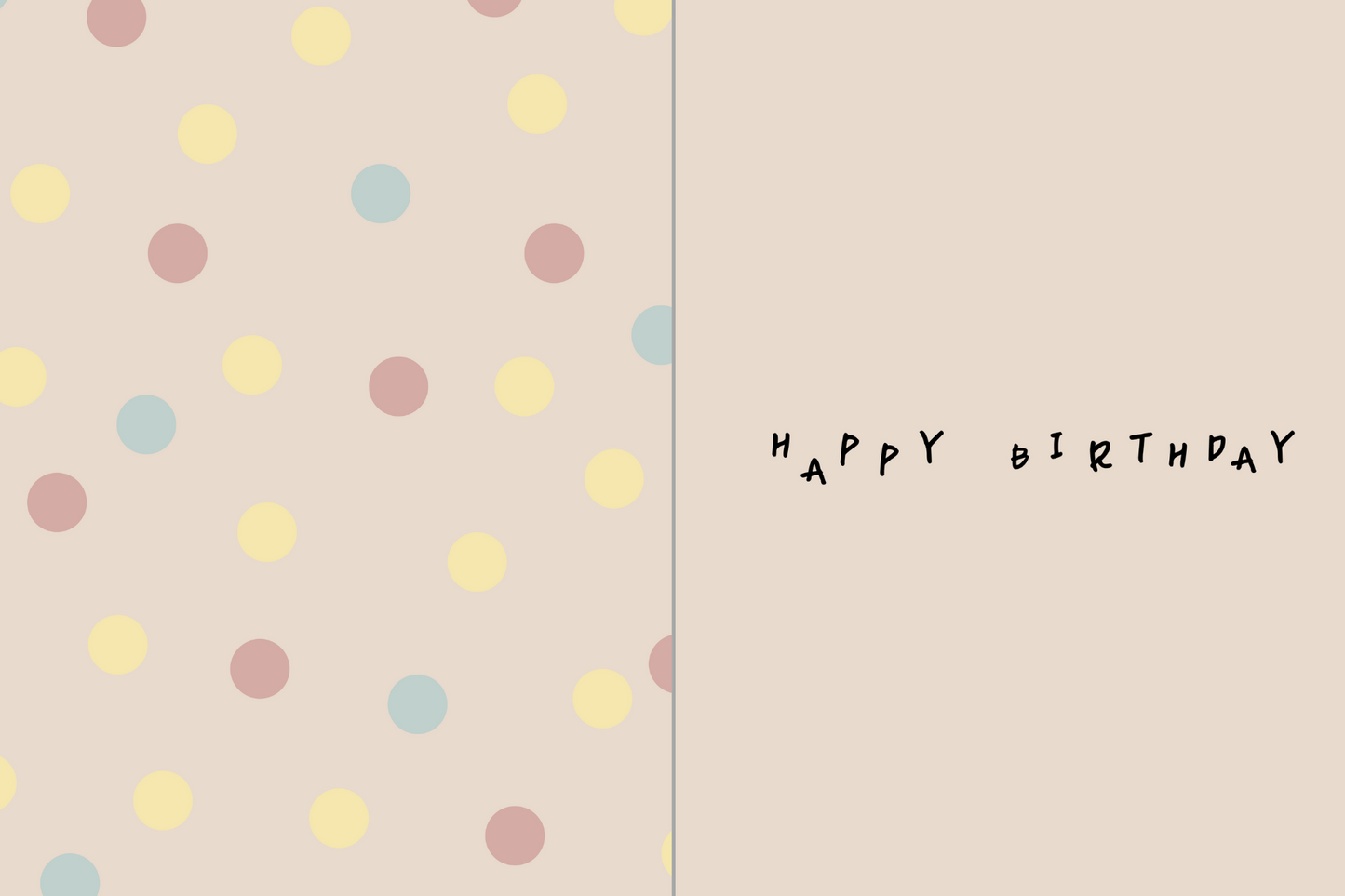 Greeting Card - HAPPY BIRTHDAY